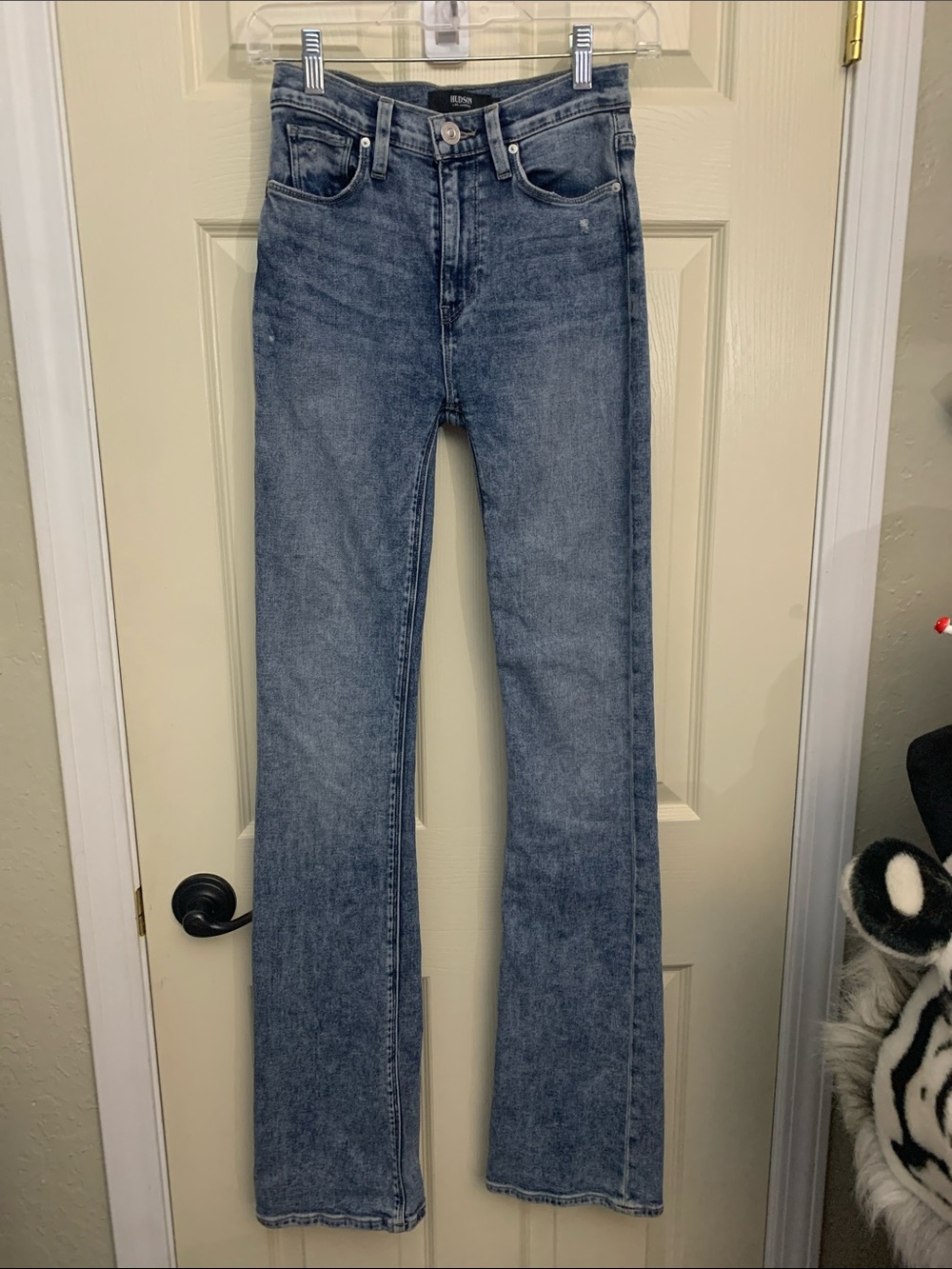 Hudson Jeans Women's Flare Jeans in Medium Blue Wash- Long Inseam